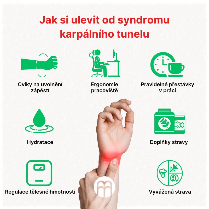 Jak si ulevit od syndromu karpálního tunelu